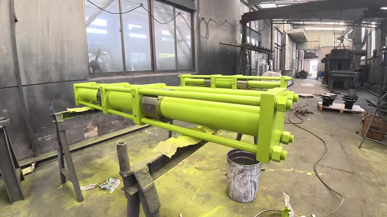 Hydrogen Booster Cylinder, High Pressure Large Thrust Hydraulic Actuator with Flange Connection, Customizable 1