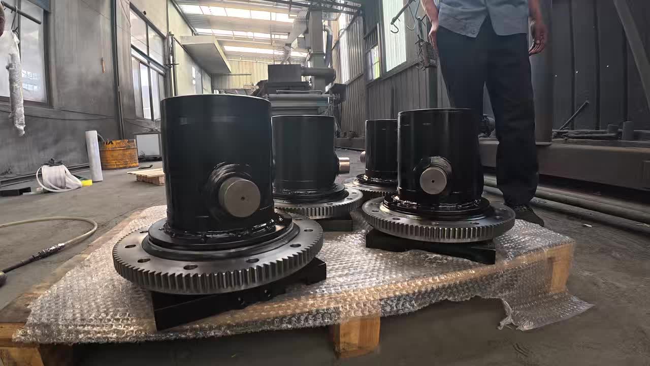 Front Flange Mounted Hydraulic Cylinder, Heavy Duty Industrial Double Acting Hydraulic Cylinder for Construction Machinery 1